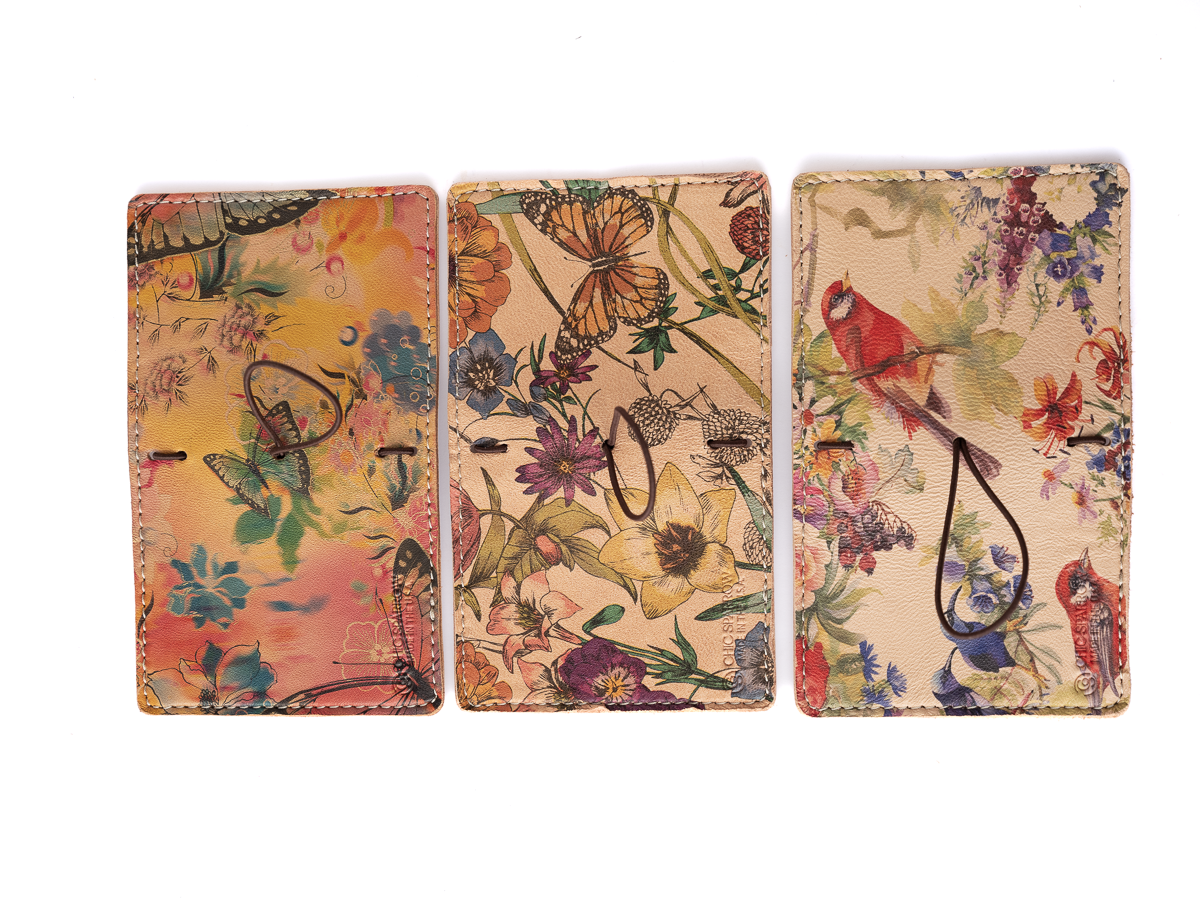 Leather covers for notebooks.