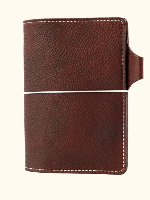 Gemini | Cascade | Full Grain Leather Traveler's Notebook with Pockets - ChicSparrow