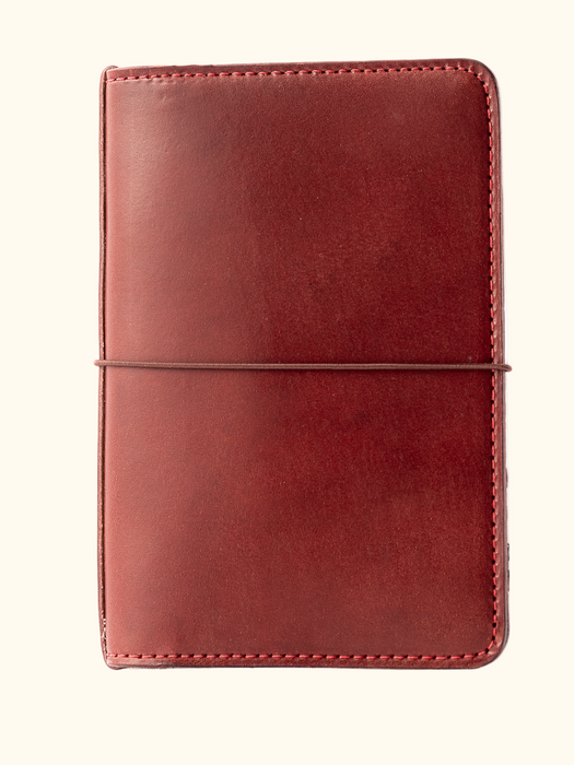 Austen Number 5 Travelers Notebook and Bookcover in a burgundy color