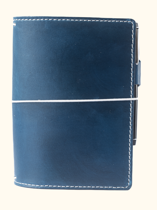 Patina | Cascade | Full Grain Leather Traveler's Notebook with Pockets - ChicSparrow