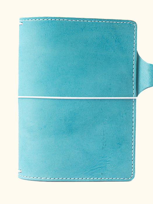 Patina | Cascade | Full Grain Leather Traveler's Notebook with Pockets - ChicSparrow