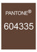 Brown leather travelers notebook color comparison. Pantone 604335 color match.