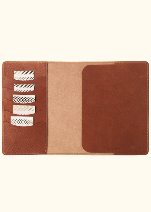 Crème | Number 9 B5 Leather Cover - ChicSparrow
