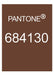 Brown leather travelers notebook color comparison. Pantone 684130 color match. 