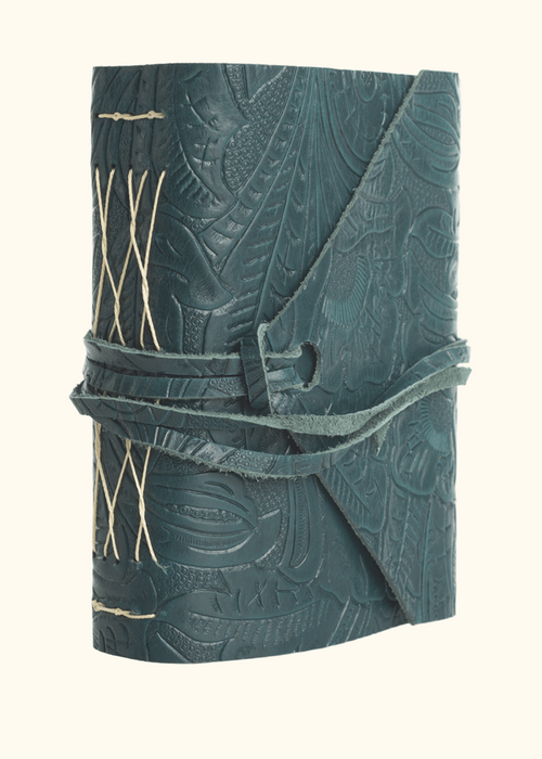Hand-Stitched Leather Journal - ChicSparrow