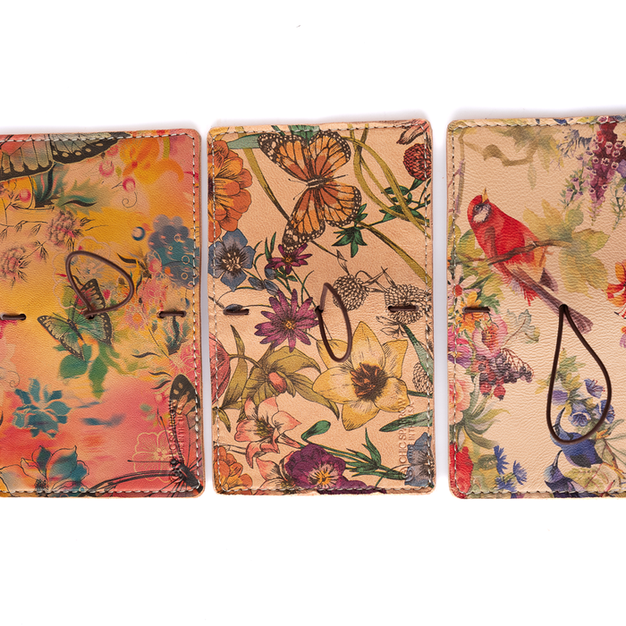 Leather covers for notebooks.