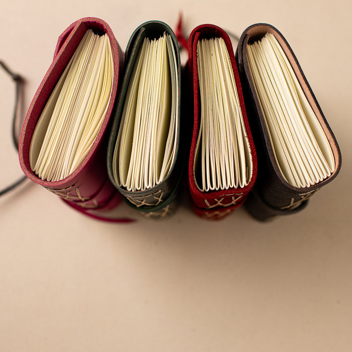 Hand-Stitched Leather Journal - ChicSparrow