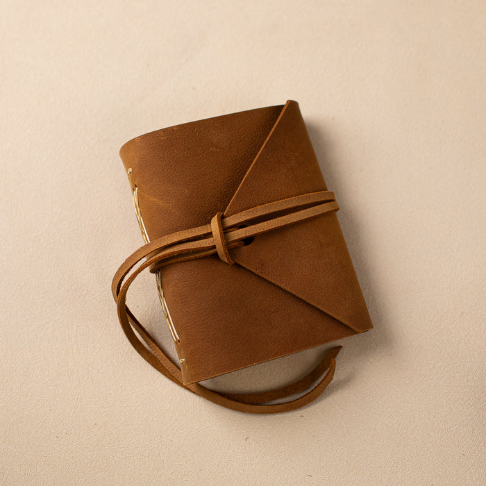 Hand-Stitched Leather Journal - ChicSparrow
