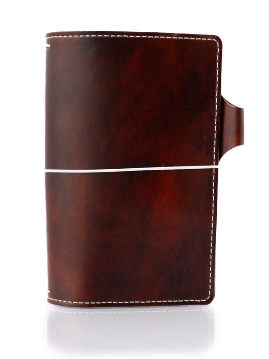 Gemini | Cascade | Full Grain Leather Traveler's Notebook with Pockets