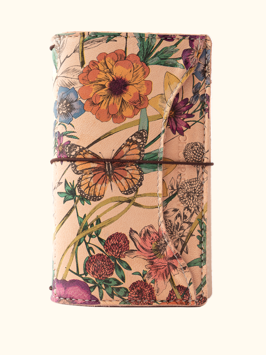 Sidekick Vintage Floral | Personal Sized Leather Travelers Notebook