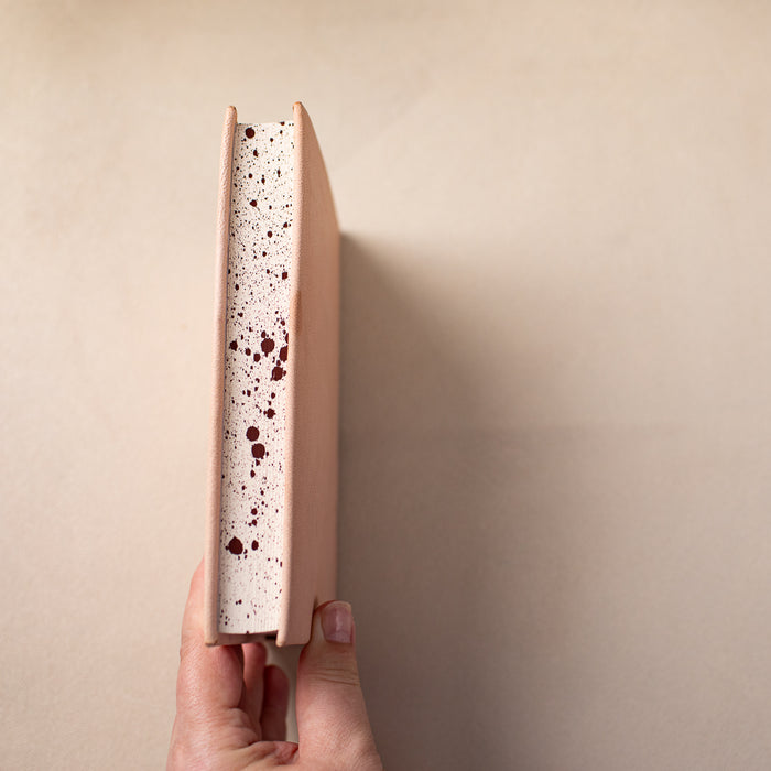 Handbound Lether Bound Notebook 2 Sizes options - ChicSparrow