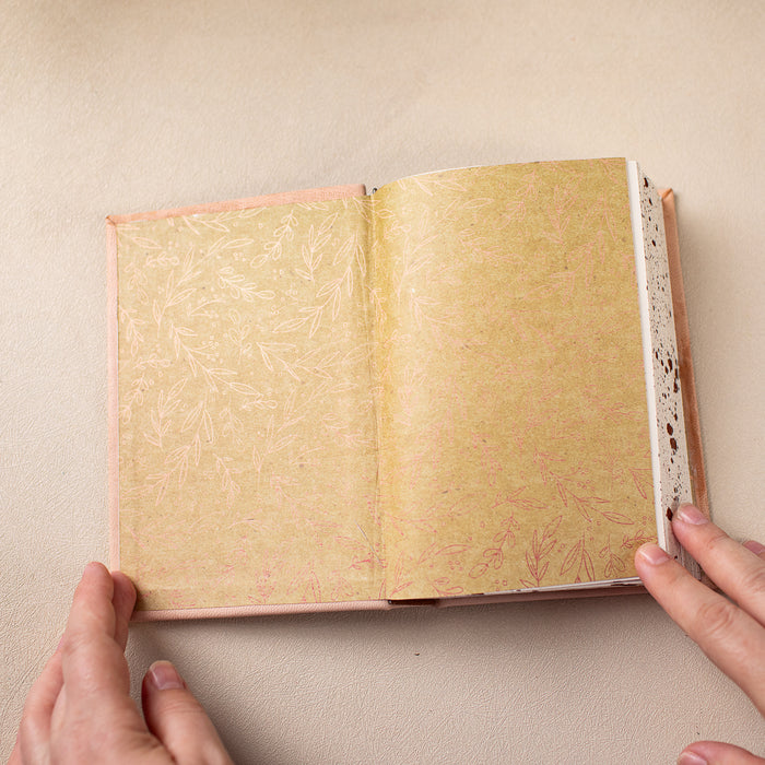 Handbound Lether Bound Notebook 2 Sizes options - ChicSparrow