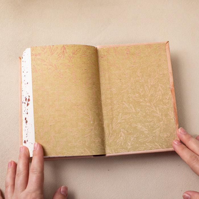 Handbound Lether Bound Notebook 2 Sizes options - ChicSparrow