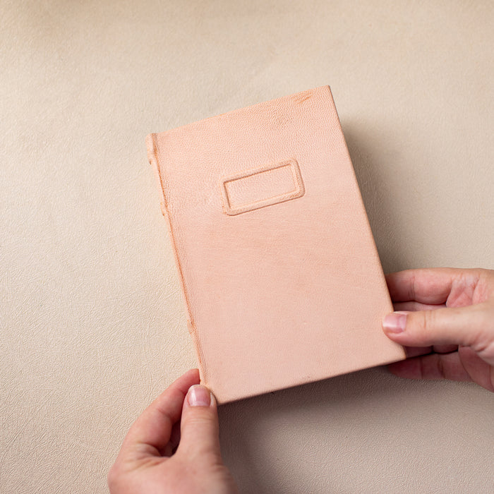 Handbound Lether Bound Notebook 2 Sizes options - ChicSparrow
