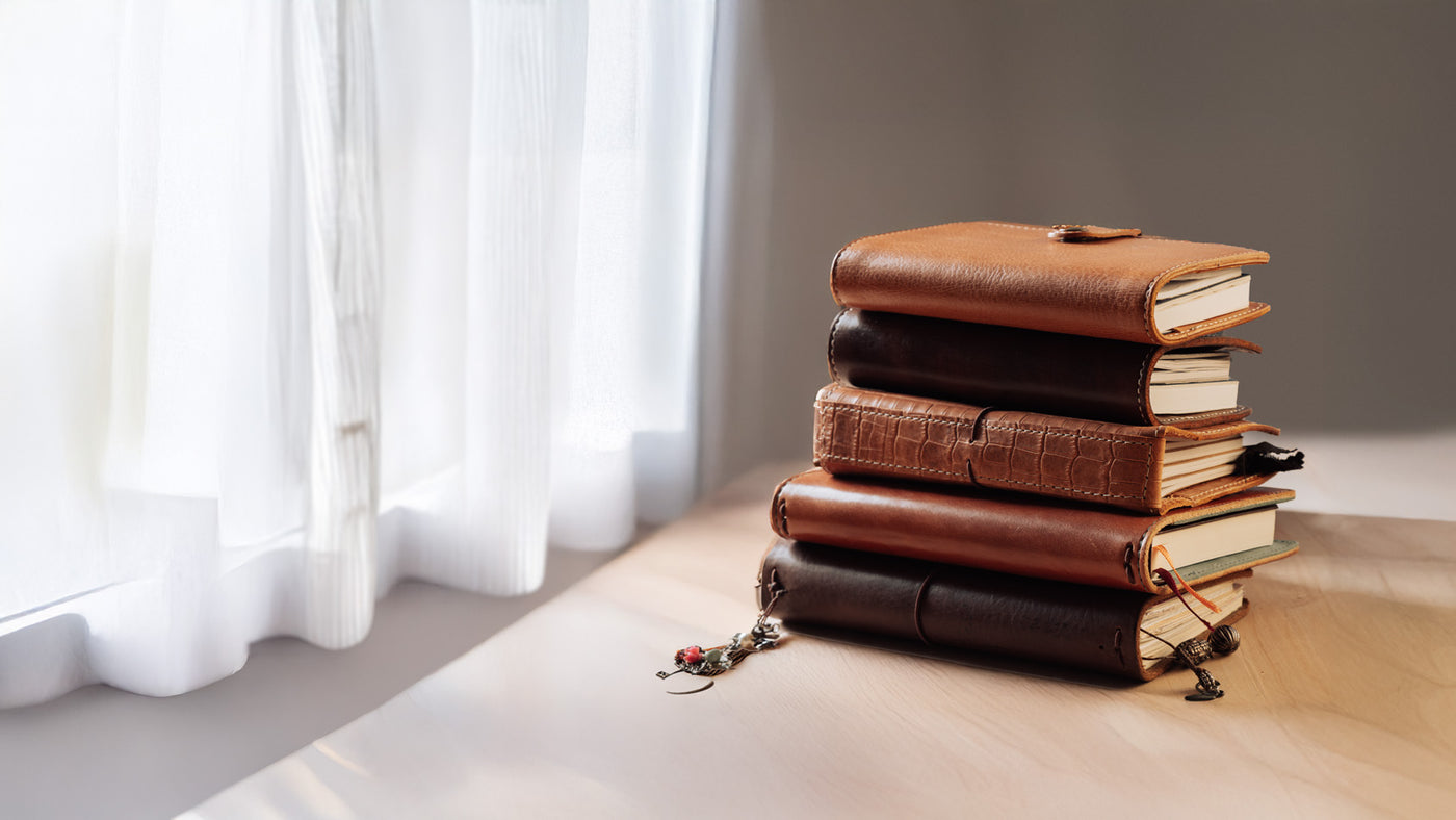 Beautiful Full Grain Leather Traveler's Notebooks