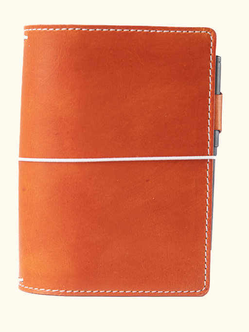 Patina | Cascade | Full Grain Leather Traveler's Notebook with Pockets - ChicSparrow