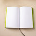 A5 Softbound Brown Leather Rebind with Green Edges - ChicSparrow