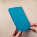 Softbound Blue Leather Rebind with Blue Edges - ChicSparrow