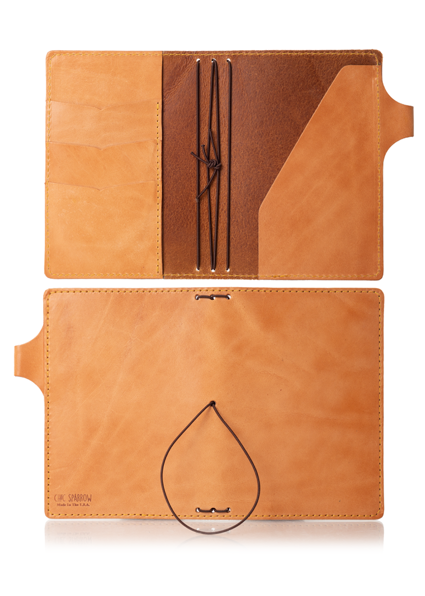 Gemini Cascade Traveler's Notebook: Full Grain Leather Gemini Cascade Traveler's Notebook: Full Grain Leather