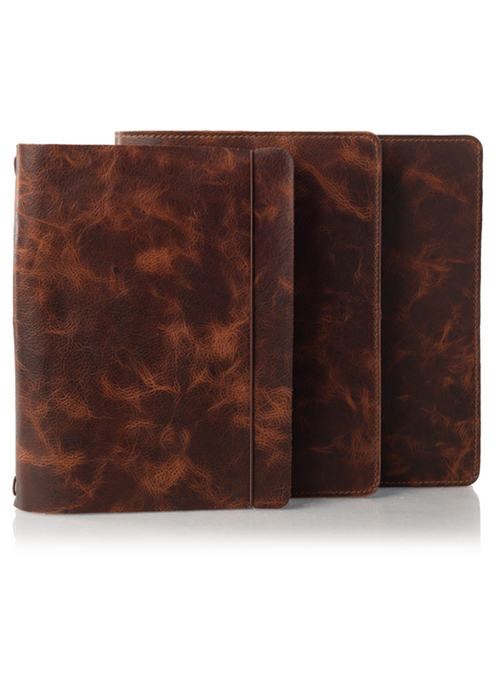 Antique Brown | Number 9 B5 Leather Cover - ChicSparrow
