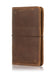 Brooks brown planner cover. Leather journal cover with elastic closure. Fits many travelers notebook insert sizes.