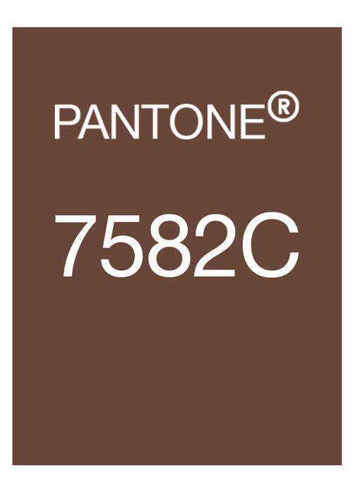 Brown leather travelers notebook color comparison. Pantone 7582C color match.
