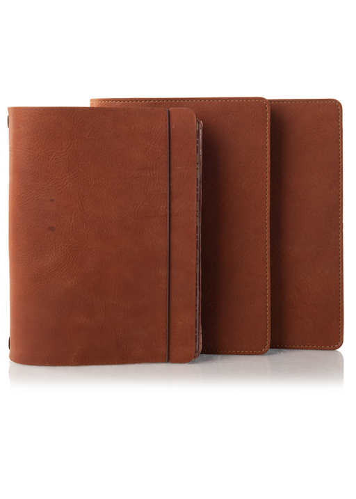 Crème | Number 9 B5 Leather Cover - ChicSparrow