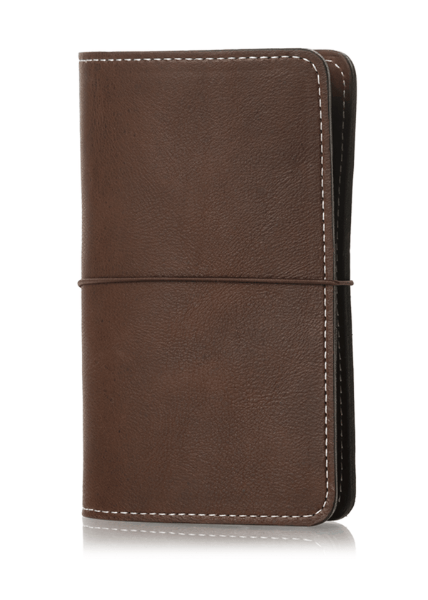 Brown leather notebook cover