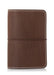 Chocolate brown planner cover. Leather journal cover with elastic closure. Fits many travelers notebook insert sizes.