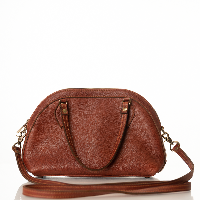 Coffee House Rose |  Dome Satchel With Cross Body Strap - ChicSparrow