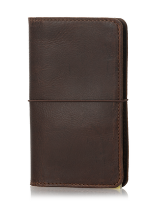 Denali brown leather notebook cover