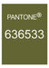 Green leather travelers notebook color comparison. Pantone 636533 color match. 