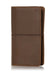 Grand Canyon brown planner cover. Leather journal cover with elastic closure.