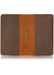 Grand Canyon brown planner cover interior. Leather journal cover with two pockets. 