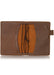 Grand Canyon brown travelers notebook interior. Leather journal cover with pockets. Available in A5, B6 and Pocket sizes.