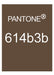Brown leather travelers notebook color comparison. Pantone 614b3b color match. 