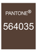 Brown leather travelers notebook color comparison. Pantone 564035 color match.