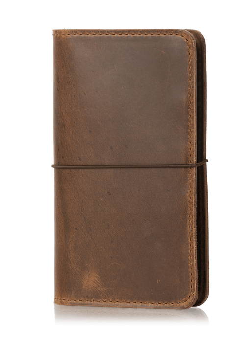 Brown leather notebook cover