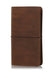 Jaffe brown planner cover. Leather journal cover with elastic closure. 