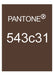 Brown leather travelers notebook color comparison. Pantone 543c31 color match. 