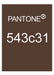 Brown leather travelers notebook color comparison. Pantone 543c31 color match.