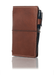 Brown leather travelers notebook cover. Brown leather journal cover with elastic closure.