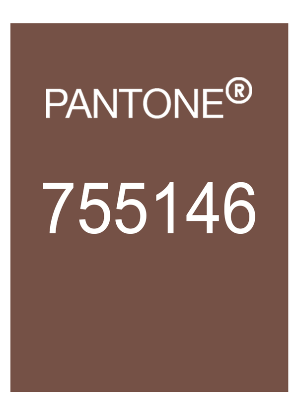 Brown leather travelers notebook color comparison. Pantone 755146 color match.