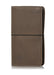 Open Road brown planner cover. Leather journal cover with elastic closure. 