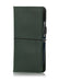 Green leather notebook cover for Hobonichi Weeks planner. Simple green leather planner cover with elastic closure. 