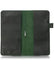 Green leather notebook cover for Hobonichi Weeks planner. Inside cascade pockets and removable pen loop. 