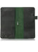 Green leather notebook cover for Hobonichi Weeks planner. Inside cascade pockets and removable pen loop. 