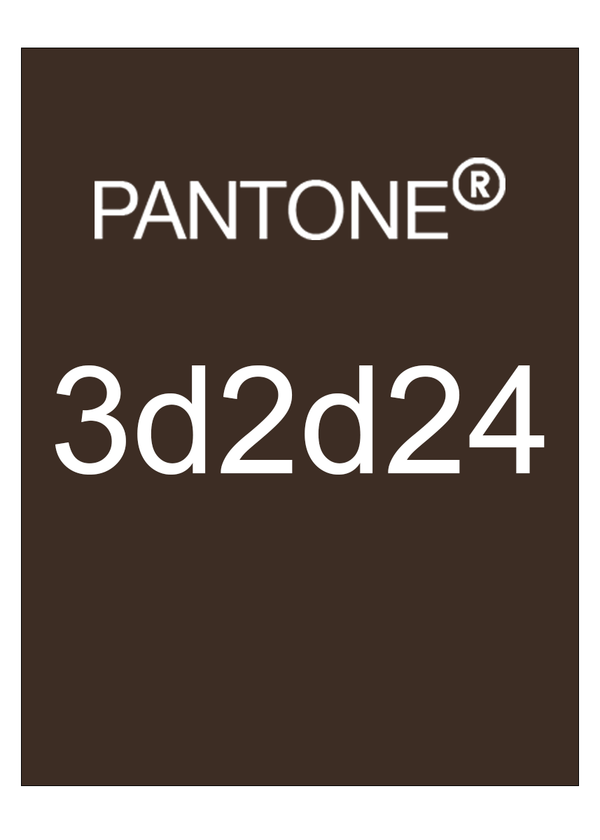 Brown leather travelers notebook color comparison. Pantone 3d2d24 color match.