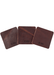 Leather samples showing variation on brown leather